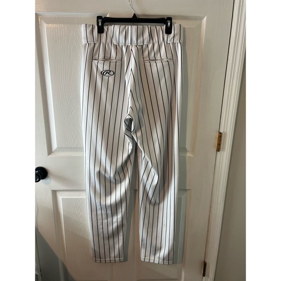 Men's RAWLINGS Athletic Striped Baseball Pants 36/33/2021 Button Front - Picture 2 of 9